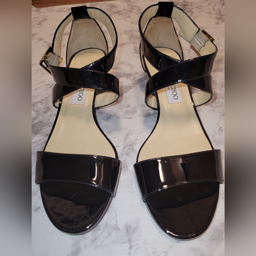 Jimmy Choo Wedge sandal Chiara classic black